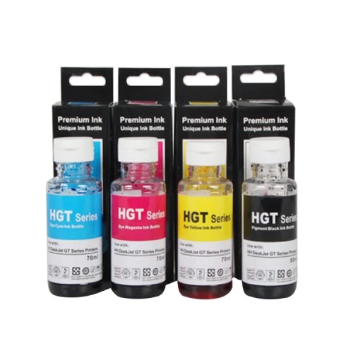 High concentration 70ml 4-color refill ink HGT52 for HP ink cartridge machine general ink