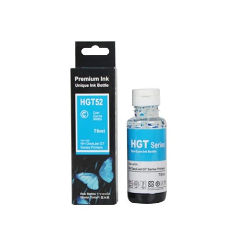 High concentration 70ml 4-color refill ink HGT52 for HP ink cartridge machine general ink