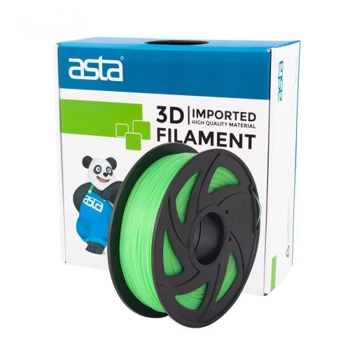 ASTA Wholesale High Quality 3D Filament Pla Glow in the Dark Luminous Green 1.75mm 1KG 1 Roll
