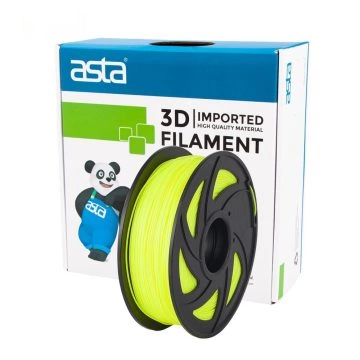 ASTA Supplier Wholesale 3D Printer Filaments Fluorescent Yellow 1.75mm 1KG 1 Roll High Quality Materials