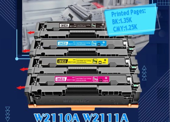 ASTA 206A Compatible Toner Cartridges (W2110A/W2111A/W2112A/W2113A) &ndash; BK 1.35K, CMY 1.25K Pages