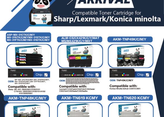NEW ARRIVAL | Compatible Toner Cartridges for Sharp / Lexmark / Konica Minolta