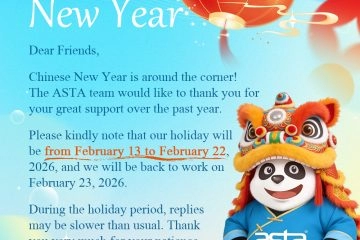 ASTA Chinese New Year Holiday Notice 2026