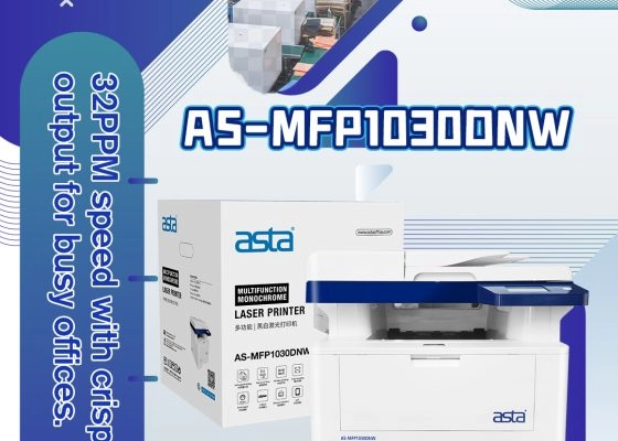 ASTA AS-MFP1030DNW Multifunction Monochrome Laser Printer — 32 PPM Output for Busy Offices