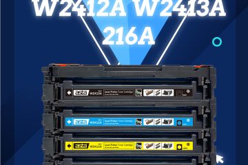 ASTA 216A Toner Set (W2410A/W2411A/W2412A/W2413A) &mdash; BK 1.05K, CYM 850 Pages