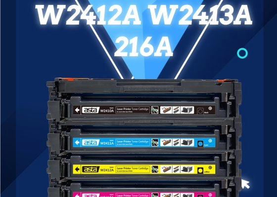 ASTA 216A Toner Set (W2410A/W2411A/W2412A/W2413A) &mdash; BK 1.05K, CYM 850 Pages
