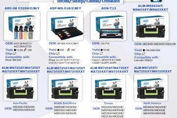 New Arrival: Compatible Toner Cartridges for Ricoh / Sharp / Canon / Lexmark | ASTA