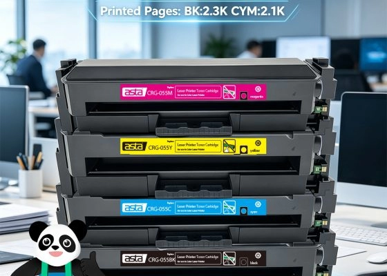 ASTA CRG-055BK/C/Y/M — Reliable Color Printing for Everyday Office Needs