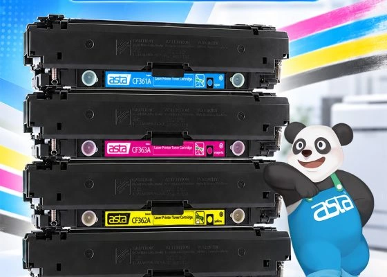 ASTA CF360A CF361A CF362A CF363A 508A Toner Cartridge Set for Color Printing