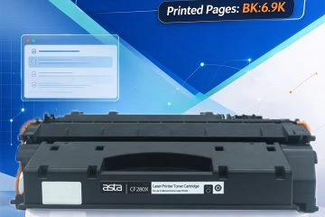 ASTA CF280X (80X) High Yield Black Toner Cartridge for High-Volume Laser Printing