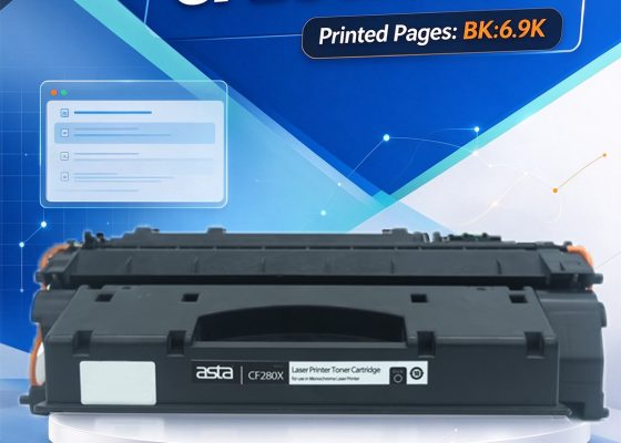 ASTA CF280X (80X) High Yield Black Toner Cartridge for High-Volume Laser Printing